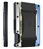The Ridge Minimalist Slim Wallet For Men - RFID Blocking Front Pocket Credit Card Holder - Aluminum Metal Small Mens Wallets with Cash Strap (Burnt Titanium)