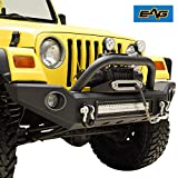 EAG LED Front Bumper with Light Surrounds Fits for 87-06 Wrangler TJ YJ