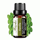 Vanilla Essential Oil Organic Olant & Natural 100% Pure Vanilla Oil - Perfect for Diffuser, Humidifier, Massage, Skin & Hair Care-10ml