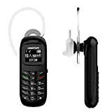 L8star Mini Small Mobile Cell Phone BM70 GSM Bluetooth Dialer Headset Earphone Support SIM Card 0.66 inch(Black)