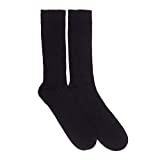 Mens Cashmere Socks, Black M