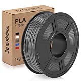 PLA Filament, 1.75mm 3D Printer Filament, PLA 3D Printing 1KG Spool, Dimensional Accuracy +/- 0.02mm, Grey