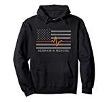 Thin Orange Line Flag - Search And Rescue Pullover Hoodie