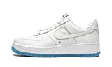 Nike Women's WMNS Air Force 1 Low Lx Uv Reactive, White/University Blue/Black, 7W