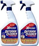 30 SECONDS Outdoor Mold & Mildew Stain Remover Spray | Ready To Use | 32 fl. oz. | 2 Pack