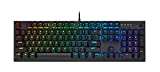 Corsair K60 RGB Pro Low Profile Mechanical Gaming Keyboard - Cherry MX Low Profile Speed Mechanical Keyswitches – Slim and Streamlined Durable Aluminum Frame - Customizable Per-Key RGB Backlighting