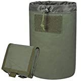 ACETAC Mega Roll Up Pouch Dump Pouch Drawstring Magazine Tactical Utility Pouch, MOLLE System Compatible & Belt Access, Fits Up to 10 30-Round 5.56 PMAGS, and 100+ Mini Shell. (OD Green)