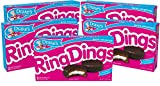 Drake's Ring Dings, 40 Individually Wrapped Ring-Shaped Devils Food Cakes, (Pack of 5)