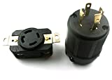 XtremeAmazing GENERATOR RV AC PLUG & SOCKET L14-30 30 AMP 120V 220V MALE & FEMALE RECEPTACLE