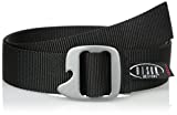 Bison Designs Tap Cap 38mm Belt with Gunmetal Buckle (Black, Max 38-Inch Waist/Medium)