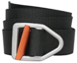 Bison Designs Two Tone Light Duty 38mm Belt, Black/Orange, Large/42