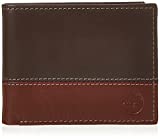 Timberland Men's Leather Passcase Trifold Wallet Hybrid, Brown/Cognac, One Size