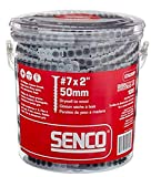 Senco 07A200P Duraspin#7 by 2" Drywall to Wood Collated Screw (1, 000per Box) , grey