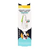 RADIUS Adult Kit Dog Toothbrush USDA Organic Dental Solutions 0.8oz Toothpaste Firm Bristle & Non Toxic for Dogs Designed to Clean Teeth - Pack of 1