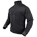 Condor Mens Panel Outerwear Fleece Jacket Black S