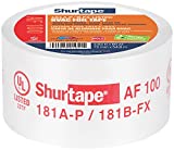 Shurtape AF 100 UL 181A-P/B-FX Listed/Printed Aluminum Foil Tape, 72mm x 55m, Silver, 1 Roll (216478)