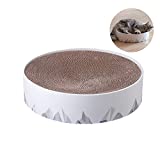 pidan Cat Scratcher Bed Cat Cardboard Pad for Indoor Cats Lounge - Round Cat Scratch Couch Bed with Geometric Pattern