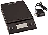 Accuteck 50 lb All-in-One Black Digital Shipping Postal Scale with Adapter (W-8250-50B)