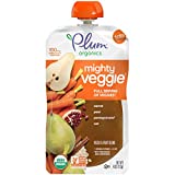 Plum Organics Mighty Veggie Carrot, Pear, Pomegranate & Oats, 4 Ounce Pouch (Pack of 12)