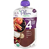 Plum Organics Mighty 4, Organic Toddler Food Pouches, Apple, Blackberry, Purple Carrot, Greek Yogurt and Oat, 4 Ounce (Pack of 6)