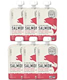 Serenity Kids Baby Food Pouches, Wild Caught Coho Salmon with Organic Butternut Squash and Beets, For 6+ Months, 3.5 Ounce Pouch (6 Pack)