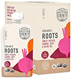 Serenity Kids Baby Food, Organic Sweet Potato, Carrot and Beet with Olive Oil, For 6+ Months, 3.5 Ounce Pouch (6 Pack)