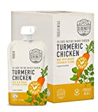 Serenity Kids Toddler Purees, Free Range Turmeric Chicken with Bone Broth, For 6+ Months, 3.5 Ounce Pouch (6 Count)