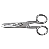 Klein Tools 2100-9 Stainless Steel Electrician's Scissors with Stripping Notches, 5-1/4-Inch