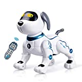 Remote Control Robot Dog Toy for Kids, RC Robot Dog Interactive & Smart Programmable Voice Control Robot Dogs with Dancing Electronic Pets Gift for Boys & Girls Age 3,4,5,6,7,8,9,10 Years