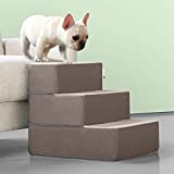 Zinus Easy Pet Stairs / Pet Ramp / Pet Ladder, Medium, Sand