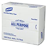 Dixie Interfold Bakery Tissue Sheets by GP PRO (Georgia-Pacific), White, MT6, 6" Width x 10.75" Length, 10,000 Count (1,000 Sheets Per Box, 10 Boxes Per Case)