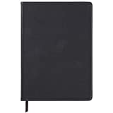 C.R. Gibson Black Professional Leather Journal Notebook, 6" W x 8.5" L, 240 Pages