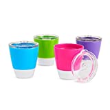 Munchkin Splash Open Toddler Cups with Training Lids, 7 Ounce, Multicolored, 4 Pack