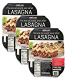 Gourmet Kitchn Kirkland Signature Italian Sausage and Beef Lasagna, Pack of 3 (48 oz Each) | Frozen Meal for the Family | No Preservatives Added
