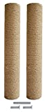 Cat Scratching Post Replacement,Cat Tree Scratch Post Refill Pole Parts ,Hemp Rope Scratcher Posts for Indoor Large Cats with Screws(2 Pieces, 15.7" Tall)