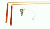 Intuitive Doodlebug Dowsing Rod Set includes 2 Divining Rods with Enamel Coated Copper Handles, Ruby Zoisite Pendulum known to Enhance Psychic Abilities, both great tools to Explore the Art of Dowsing