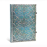 Maya Blue Journal: Unlined Grande (Silver Filigree Collection)
