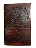 Leather Journal Refillable UnLined Paper Tree of Life Handmade Leather Journal/Writing Notebook Diary/Bound Daily Notepad for Men & Women Medium, Writing pad Gift for Artist, Sketch