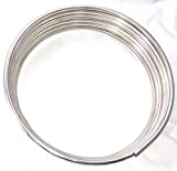 The Stop Shop 16 Ft of 5/16" Stainless Steel Brake/Fuel/Transmission Line Tubing Coil, Grade 304, Made in USA