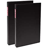 Avery Legal-Size Durable 3 Ring Binders, 1" Round Rings, Holds 8.5" x 14" Paper, Black, 2 Pack (17709)