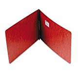 ACCO Legal Size Pressboard Binder Report Cover for 8-1/2"(W) x 14"(L) Legal Size Paper, Prong Clip, 2-Inch Capacity, Red - 5 Per Pack