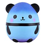 Anboor 5.5 Inches Squishies Panda Egg Galaxy Sky Jumbo Slow Rising Scented Kawaii Squishies Animal Toy for Gift Collection