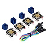 Kingprint TMC2208 V3.0 UART Stepper Damper with Heat Sink Driver, Replacement Damper for A4988 DRV8825 for 3D Printer (Pack of 4 PCS)