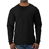 Jerzees Men's Dri-Power Long Sleeve T-Shirt, Black, X-Large