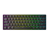 HK GAMING GK61 Mechanical Gaming Keyboard - 61 Keys Multi Color RGB Illuminated LED Backlit Wired Programmable for PC/Mac Gamer (Gateron Optical Yellow, Black)