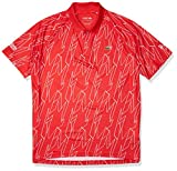 Lacoste Men's Sport Novak Djokovic Allover Print Technical Polo Shirt, Fireman/Whitewhite, M