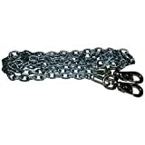 Beast-Master Straight Link Tie-Out Chain with Cattle Snaps Heavy Duty Big Dogs (5 FT)