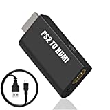 PS2 to HDMI Converter Adapter, Sartyee Video Converter PS2 to HDMI Converter with 3.5mm Audio Output for HDTV HDMI Monitor Supports All PS2 Display Modes