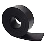 DOBTIM Neoprene Rubber Strips 1/4 (.250)" Thick X 2" Wide X 30" Long, Solid Rubber Rolls Use for Gaskets DIY Material, Supports, Leveling, Sealing, Bumpers, Protection, Abrasion, Flooring, Black