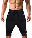 EKLENTSON Gym Shorts for Men with Pockets Shorts Joggers for Men Yoga Pant Jogger Shorts for Men